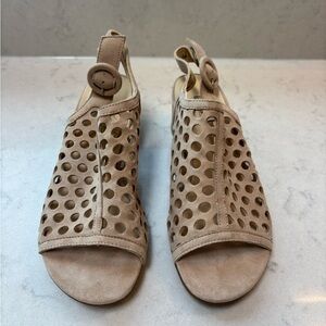 Paul Green Beige Cutout Sandals
